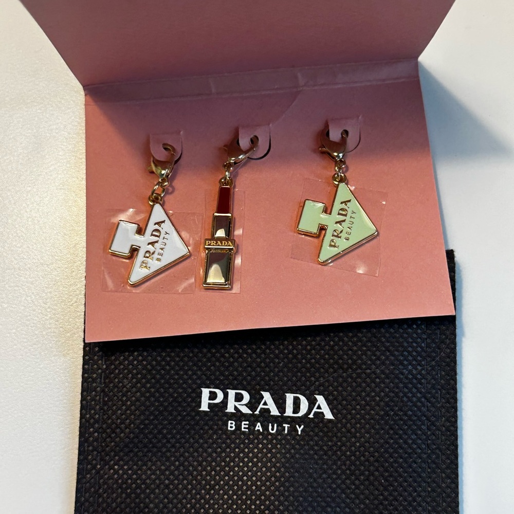 Prada Beauty Shoe Charm Set (3) NWT